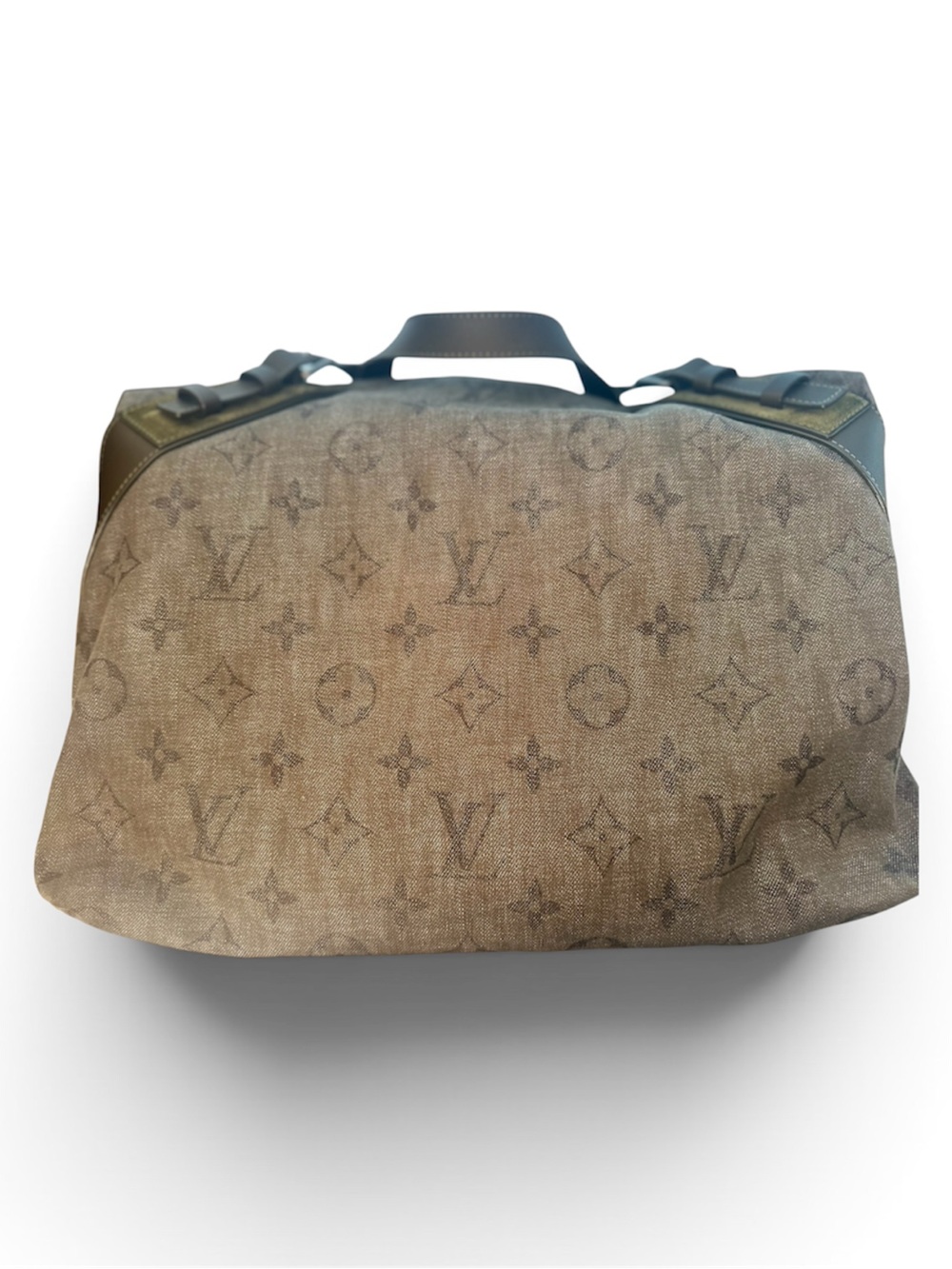 Louis Vuitton Denim Monogram Kaki Sac Large Weekender bag AUTHENTIC! (PM200162) - Picture 10 of 16